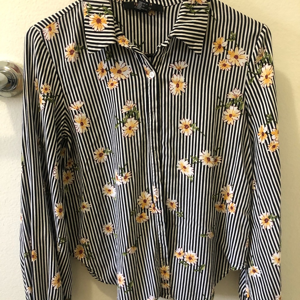Floral button up shirt